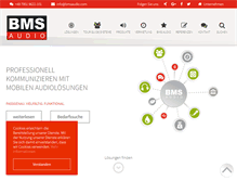 Tablet Screenshot of bmsaudio.de